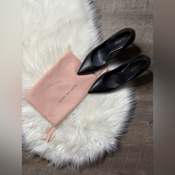 Stuart Weitzman Royal Nappa Leather Stilettos display picture 1